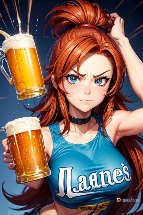 8k, Comic Babes, cartoon man holding a beer mug with a sad face, caricature illustration, in cartoon style, holding a beer!!, holding beer, caricature style, caricature!!!, man drinking beer, go screw anime style, drinking beer, !!! very coherent!!! vector...