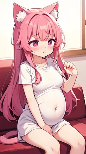 Have cat ears、work、Looks very painful、Small face、、Very embarrassed look、Big Breasts、Very impatient、Trembling、Sweating、Are pregnant、disease、abdomen、abdomen、Wearing pajamas、Show only your belly、Lots of girls、Last month of pregnancy、１One navel、Sitting on the ...