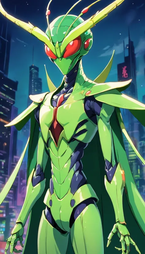 Humanoid mantis as a male super villain