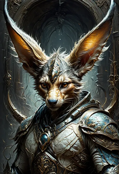 Rabbit Ears, by Aleksi Briclot, best quality, masterpiece, very aesthetic, perfect composition, intricate details, ultra-detailed