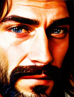 photo of a perfect jew biblical man, focus on the face.