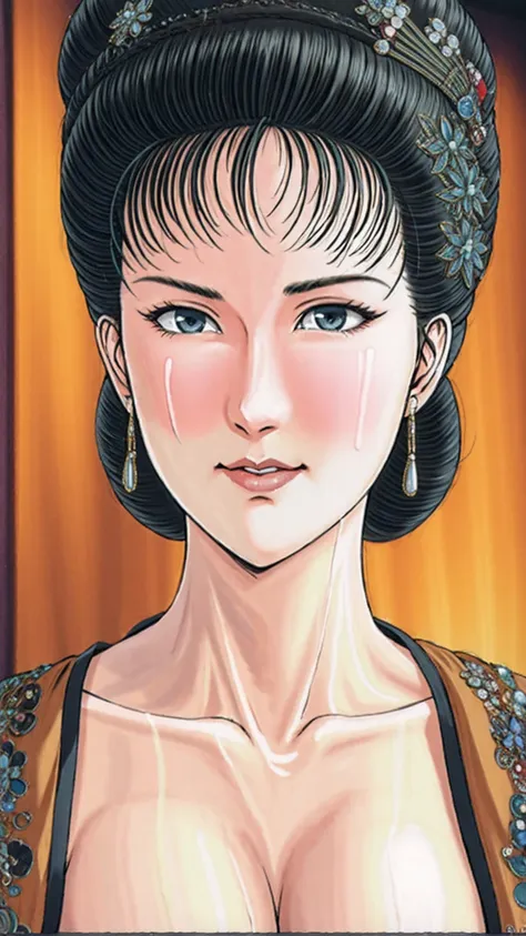 (best quality), (very aesthetic), (ultra-detailed), (best illustration),(a mature female),(nsfw),(perfect face),suikoden,mrs. li...