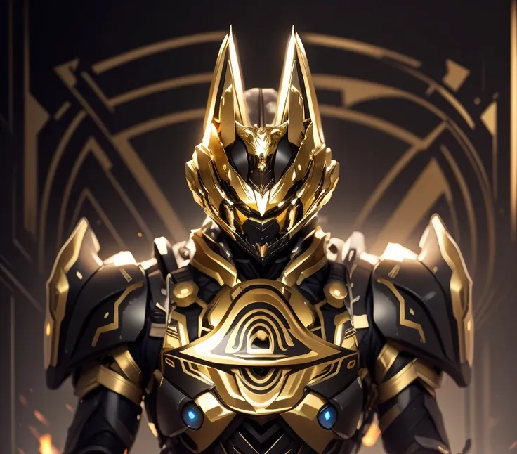 color changes to black and gold，some gold and black（ensure its layering and armor texture，there are a lot of mechanical textures...