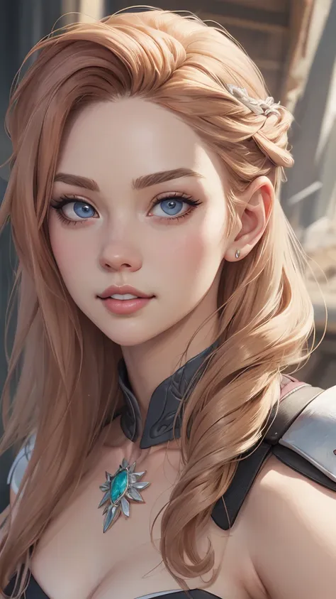 personagem mulher estilo atompunk fiona rainha anna de arendelle com marcas de guerras imagem de desenho animado de uma mulher ....