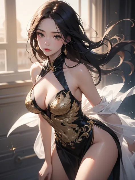 
Realistic portraits, high resolution, Soft Light, 1 woman, only, Picture of thigh...., fit, Hips up, sparkling skin, overflowing, Bare breasts....., (Very rich facial details), Beautiful Chinese armor