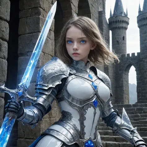 amazing quality,masterpiece,best quality,hyper detailed,ultra detailed,uhd,perfect anatomy,(in castle:1.2),
girl knight in white...