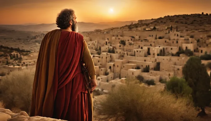 Apostle Paul, 1st century Palestinian scenes, Foto detalhada, rostos detalhados, High Definition Photo.