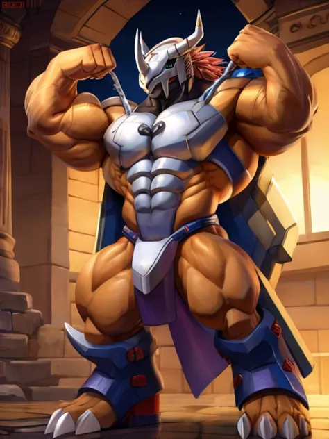 Wargreymon, bodybuilder 