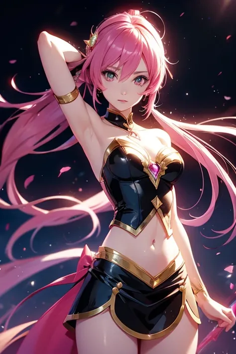 caldina anime hair pink cut magician girl skin black shantae magic knight rayearth