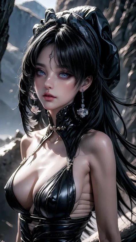 16K, Ultra High Definition, Super detailed, Shiny detailed hair, detailed face, fantasy landscape, solo, looking at viewer, {{best quality}}, {{masterpiece}}, {{ultra-detailed}}, {detailed light}, ultra high quality eyes, detailed eyes, perfect eyes, large...