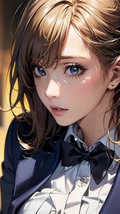 (hig彼st quality、8k、32k、masterpiece)、(realistic)、(realistic:1.2)、(high resolution)、very detailed、very beautiful face and eyes、1 g...