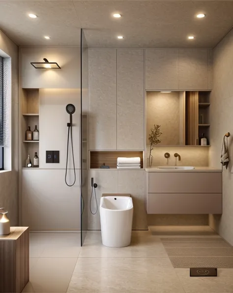 (masterpiece, best quality:1.2), kth rest room - morden luxury, morden luxury rest room,