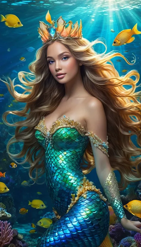 "Mermaid Fantasy: A Mythical Underwater Adventure"