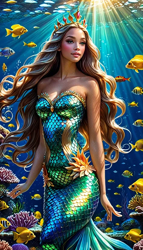 "The Mermaid's Kingdom: A Fantasy Underwater Adventure"