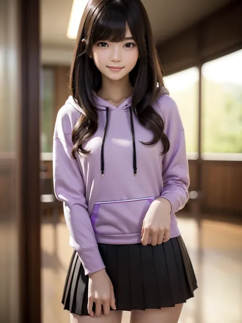 (8k, RAW Photos, highest quality, Tabletop:1.2), (Realistic, Photorealistic:1.4), (Highly detailed 8k wallpaper), Sharp focus, Depth of written boundary, Blur the background, Bokeh, Cinema Lighting, Soft Light, whole body, 1 girl,18 years old famous Japane...