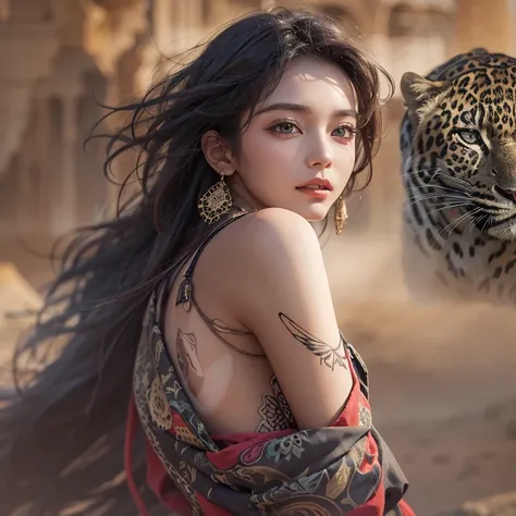 Hiding in the desert、Hair flow、 ((highest quality、masterpiece、8k、Best image quality、Ultra-high resolution、Award-winning works)、(Accurate anatomy:1.1)、(Look at me and smile:1.1)、Shining fair skin with Ultra-high resolution、The most detailed face、Ultra-high ...