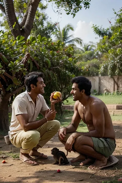 To Rahuls surprise, the monkey accepted his offering and even seemed to enjoy his company. Together, they sat beneath the mango tree, sharing stories and laughter as they indulged in the delicious fruit.
