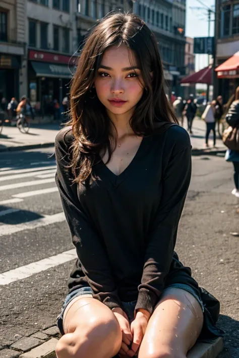 ((best quality)), ((masterpiece)), (detailed), perfect face The best of Masterpiece, the best of landscapes on city, Improved quality, the best of shadow, High quality, Good anatomy, Healthy body, Whole fingers, Normal digits, 16k quality image, Girl, beau...