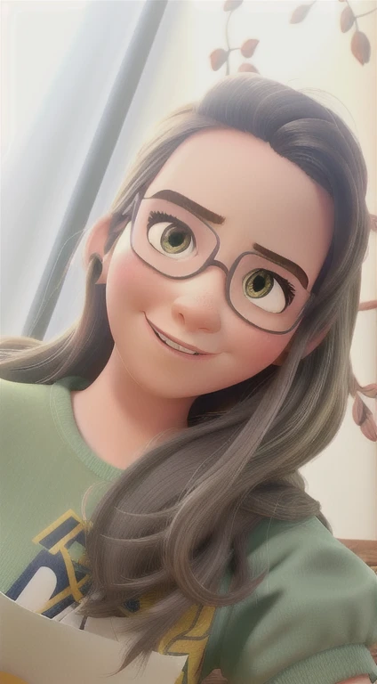 uma mulher estilo Disney pixar, alta qualidade, better quality