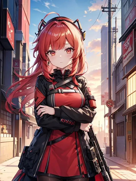 Anime girl with red hair and city bow, From Arknights, Female protagonist 👀 :8, ayaka genshin impact, Also, Female protagonist, Kschaert Krentz Key Art Feminine, Gweitz, From Girls Frontline, ayaka game genshin impact, Vivid RPG Portraits, marin kitagawa f...