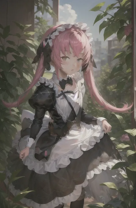 masterpiece, highest quality, Very detailed, One girl, alone, cocoa (Nod), Pink Hair, View Viewer, smile,