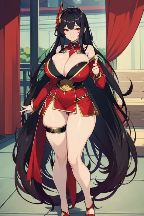 anime woman ,very big breasts, black hair, long hair, red eye, older sister, show pussy, no underwear,fantasy white dress , cum on pussy, cum short,extra large breasts, over cum, cum overflow, close breasts,NSFW