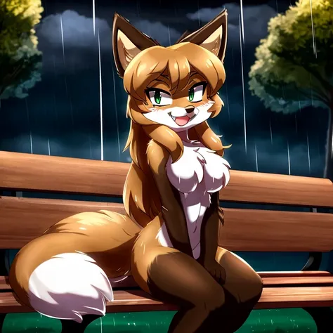 uploaded the e621, beautiful and detailed, woman (((female))) ((anthro)) Fox, (Averi, Fox girl), cinematic lighting, Fox, (anthro, fluffy fur), 1girl, anthro fox girl, body fur, curvy, sexy, nice, cute, hot, comfortable anime-style cartoon-style, digital d...