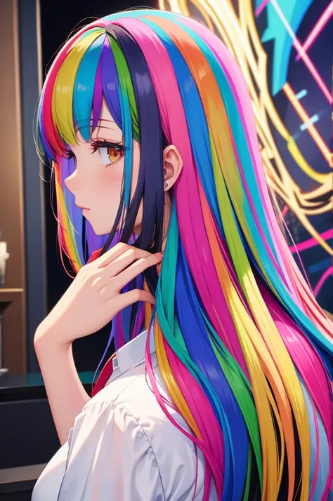 multicolored hair