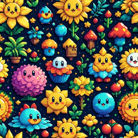 a detailed pixel art cartoon, 90s cartoon style, pixelated style, vibrant colors, retro video game aesthetic, nostalgic, 8-bit, ...