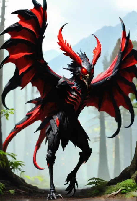 death negro wing。they mainly live in forested and mountainous areas.。the body length is about 4 meters、weight: about 300 kilogra...