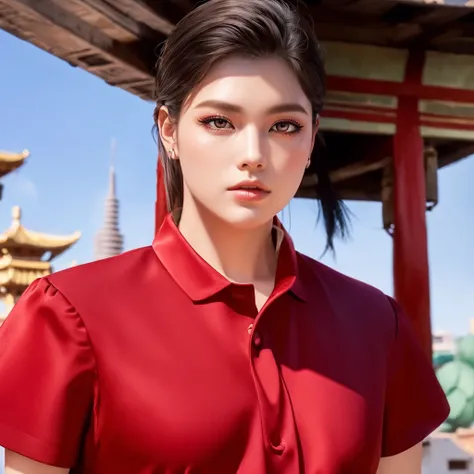 (วอลล์เปเปอร์ CG unity 8k ที่very detailed),(Masterpiece), (best quality), (very detailed), (best illustrations),(best shadow), cowboy shoot, (sharp eyeliner, eyelid, Detailed eyes:1.1), (city background:1.2), ,Take a break , Version 3 (Girls&#39; frontlin...