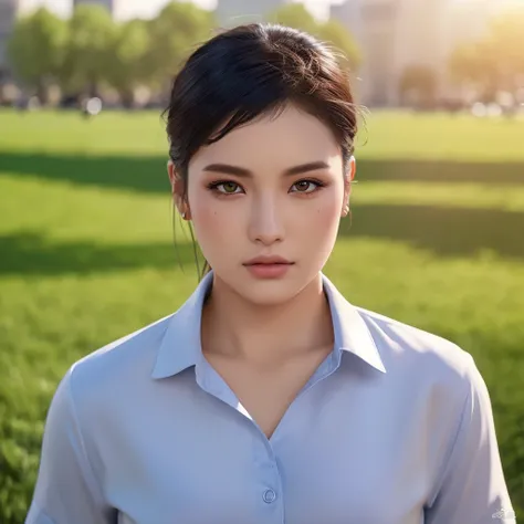 (วอลล์เปเปอร์ CG unity 8k ที่very detailed),(Masterpiece), (best quality), (very detailed), (best illustrations),(best shadow), cowboy shoot, (sharp eyeliner, eyelid, Detailed eyes:1.1), (city background:1.2), ,Take a break , Version 3 (Girls&#39; frontlin...