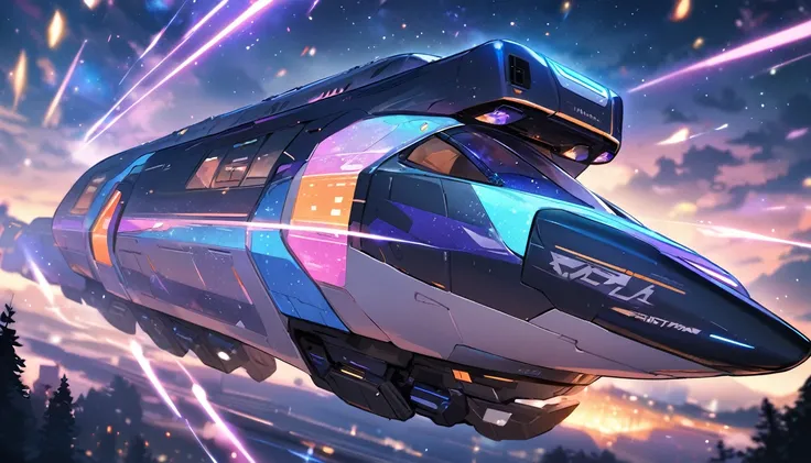 masterpiece, best quality, retrofuturism, galaxy train