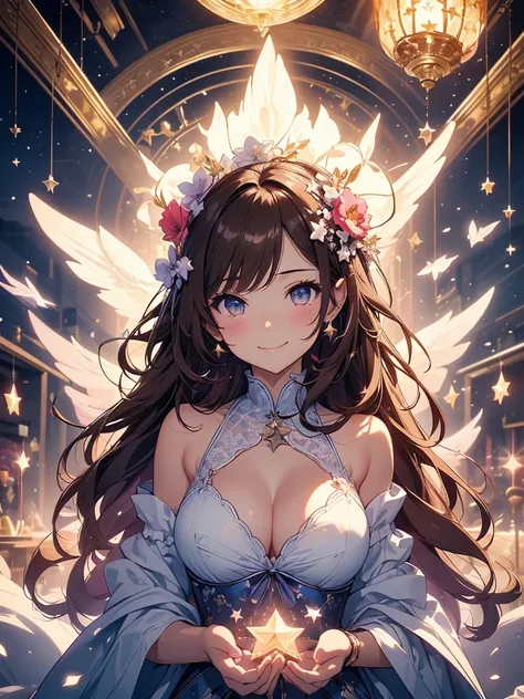 最high quality、1  girl,Cat ear、 NP: Worst quality ,Flower fractal art　　Beautiful  shot, radiance,High-definition depiction, Realistic, 8k, Unity, cowboy Shot, light smile, Beautifully and vividly drawn, , Beautiful, beautiful, clear skin、sexy see-through bo...