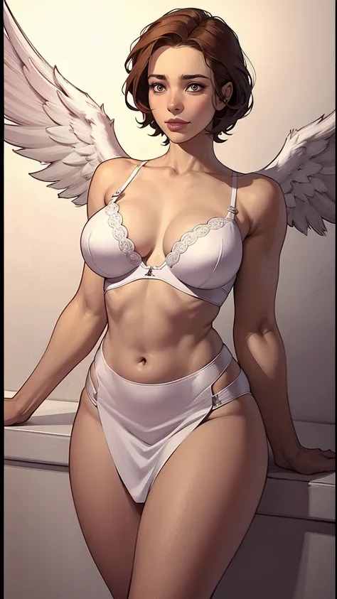 drawing of a woman with wings and bra top, inspirado em Rob Liefeld,  anjo, possivelmente um anjo, commission for high resolution, epic angle and pose, anjo  alada, CO Commission, garota anjo cavaleiro, asas angelicais nas costas, lindo anjo feminino, anjo...