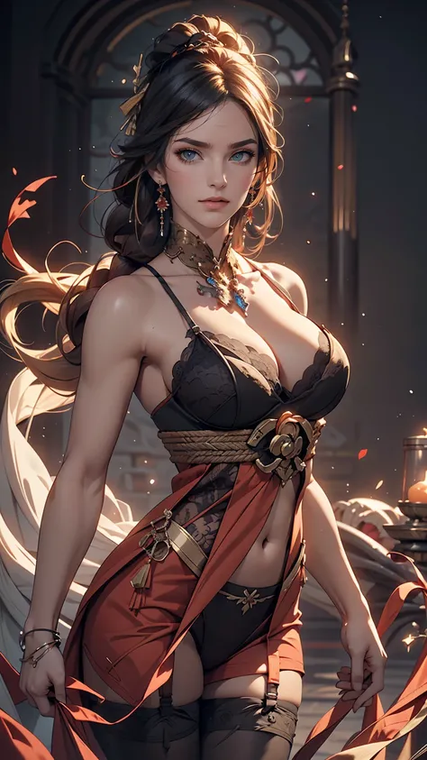 Beautiful abstract t-shirt design, Topics on pixiv, Anime Photorealistic Style, High Quality Vectors, Beautiful busty Shogun Raiden in revealing lingerie, Genshin Impact, Final Fantasy, Large tears, Curvaceous but slender, Dynamic pose, Diablo style isomet...