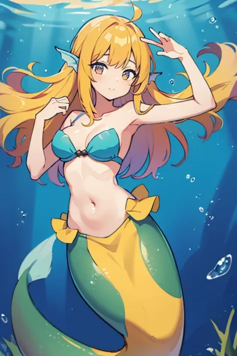 an attractive mermaid