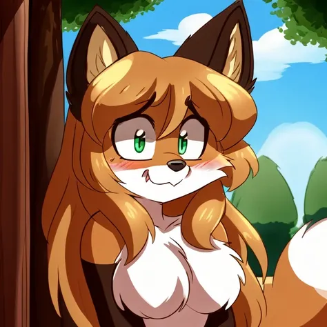 uploaded the e621, beautiful and detailed, woman (((female))) ((anthro)) Fox, (Averi, Fox girl), cinematic lighting, Fox, (anthro, fluffy fur), 1girl, anthro fox girl, body fur, curvy, sexy, nice, cute, hot, comfortable anime-style cartoon-style, digital d...