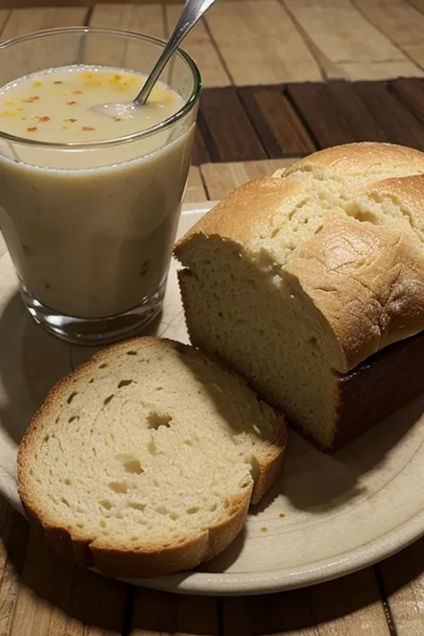 Pulque con pan de trigo