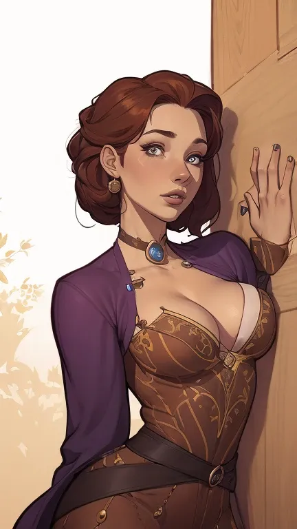 digital, design de personagens altamente detalhado, arte digital detalhada coragem, Forest fan art, Design de personagens de retrato, beautiful digital illustration, retrato de alta qualidade, Arte em quadrinhos, mulher jovem cabelo com transas lindas . Qu...