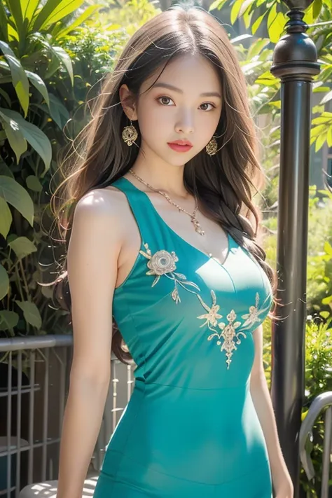 create a masterpiece image of an exceptionally beautiful asian girl with an angelic and innocent face. she should be adorned wit...