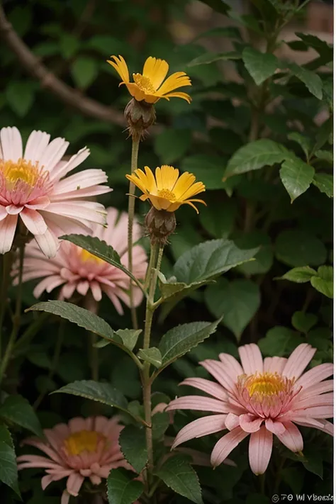 Bird yellow, flower