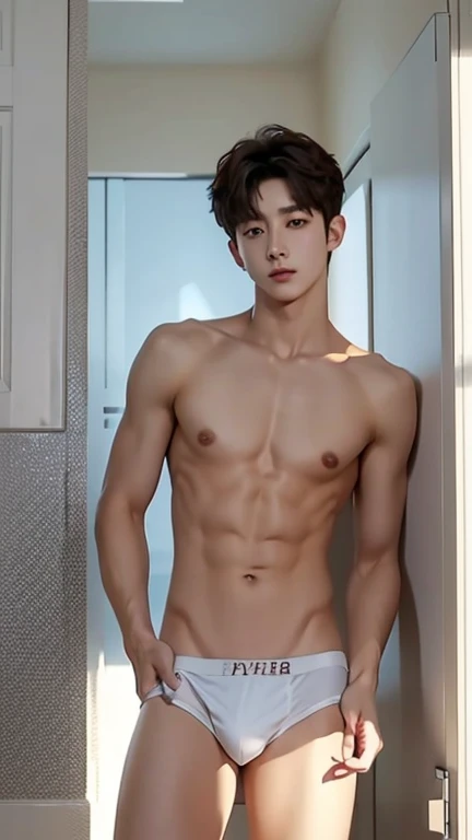 Hot and sexy skinny jungkook shirtless undress his clothe and underwear