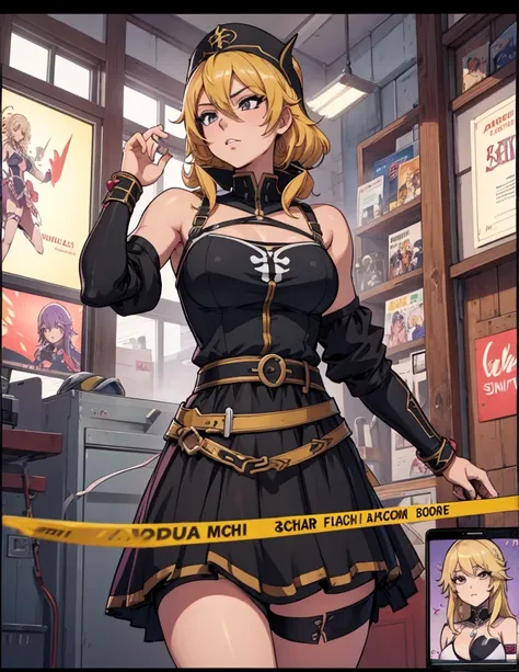 Chica anime vestida de negro con una espada y un sombrero., chica armadura, chica anime seductora, anime rudo 8k, hermosa y seductora mujer anime, chica anime atractiva, mejor fondo de pantalla de anime 4k konachan, Fondo de pantalla animado 4k, female act...