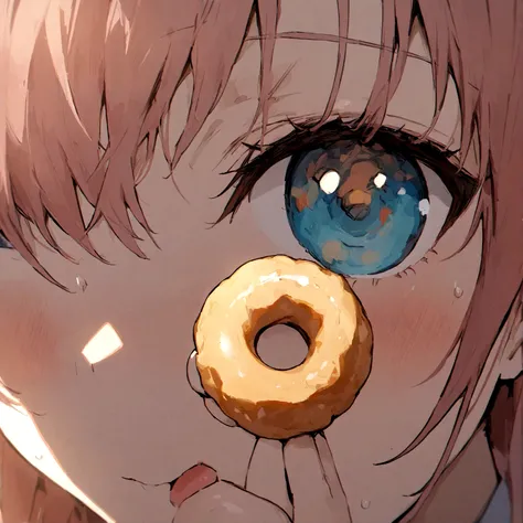 masterpiece、highest quality、Highly detailed anime、With a girl、donut