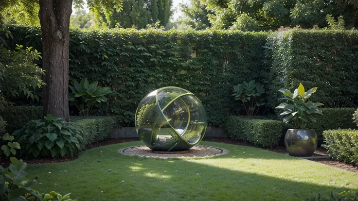 Decorations include elements, associated with civilization and city life, which adds a unique character and futuristic touch to the garden. The use of rare species and varieties of plants gives the garden a special attractiveness and exoticism.

Topiary sc...