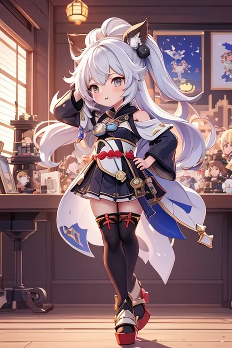 There are many anime characters on the wall，there is a star，Ark of Tomorrow，Ark of Tomorrow，grand order of destiny，Bravely Default II，Clear RPG portrait，Red Cliff，Characters from Azure Lane，fleet collection style，Genshin Impact，Kirokaze pixel art，HD artwor...