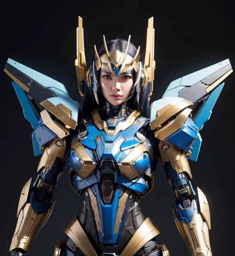 Super detailed, advanced details, high quality, high quality, High resolution, 1080p, hard disk,(pharah),(fareeha・amari),(Mecha Queen),beautiful cyborg woman,Mecha cyborg girl,battle mode,Mecha body girl,she is wearing futuristic pharah mecha,A powerful cy...