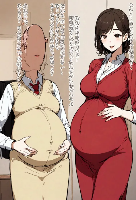 Pregnant teacher