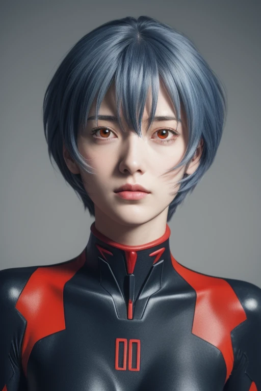 (masterpiece:1.2), highest quality, High resolution, unity 8k wallpaper, (shape:0.8), (Beautiful details:1.6), 
Rei Ayanami from Evangelion, Full body photo, Highly detailed photos, 
Evangelion Headgear, On his head is a white interface headset, 
Highly de...